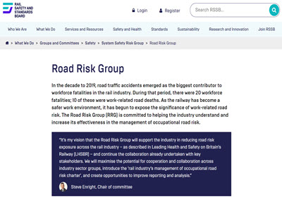 Rail Safety and Standards Board's Road Risk Group document